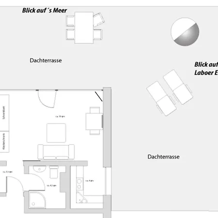 Schöne Kleine Ferienwohnung Mit Großer Dachterrasse Und Ostseeblick Apartment Laboe